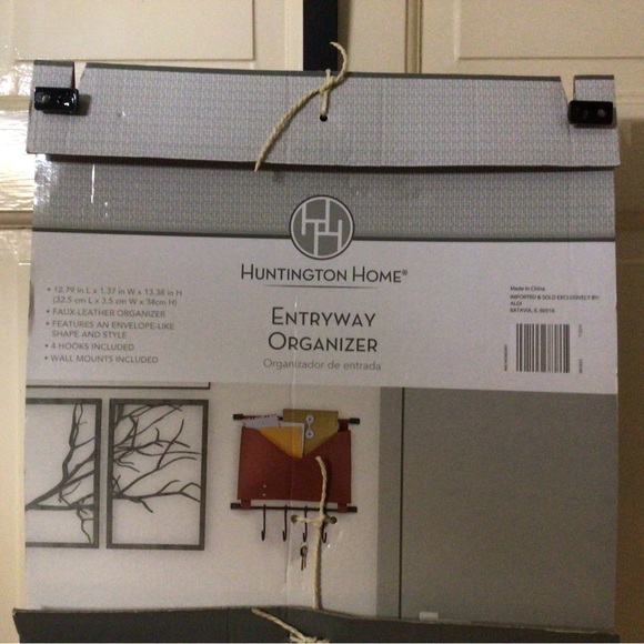 Brown Envelope Shape Entryway Organizer - Picture 3 of 3